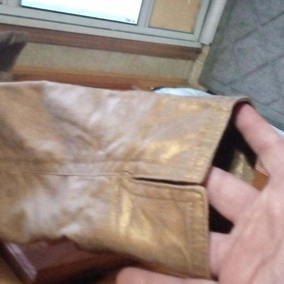 Coldwater Creek jacket,  size M , gold metallic color - Picture 3 of 8